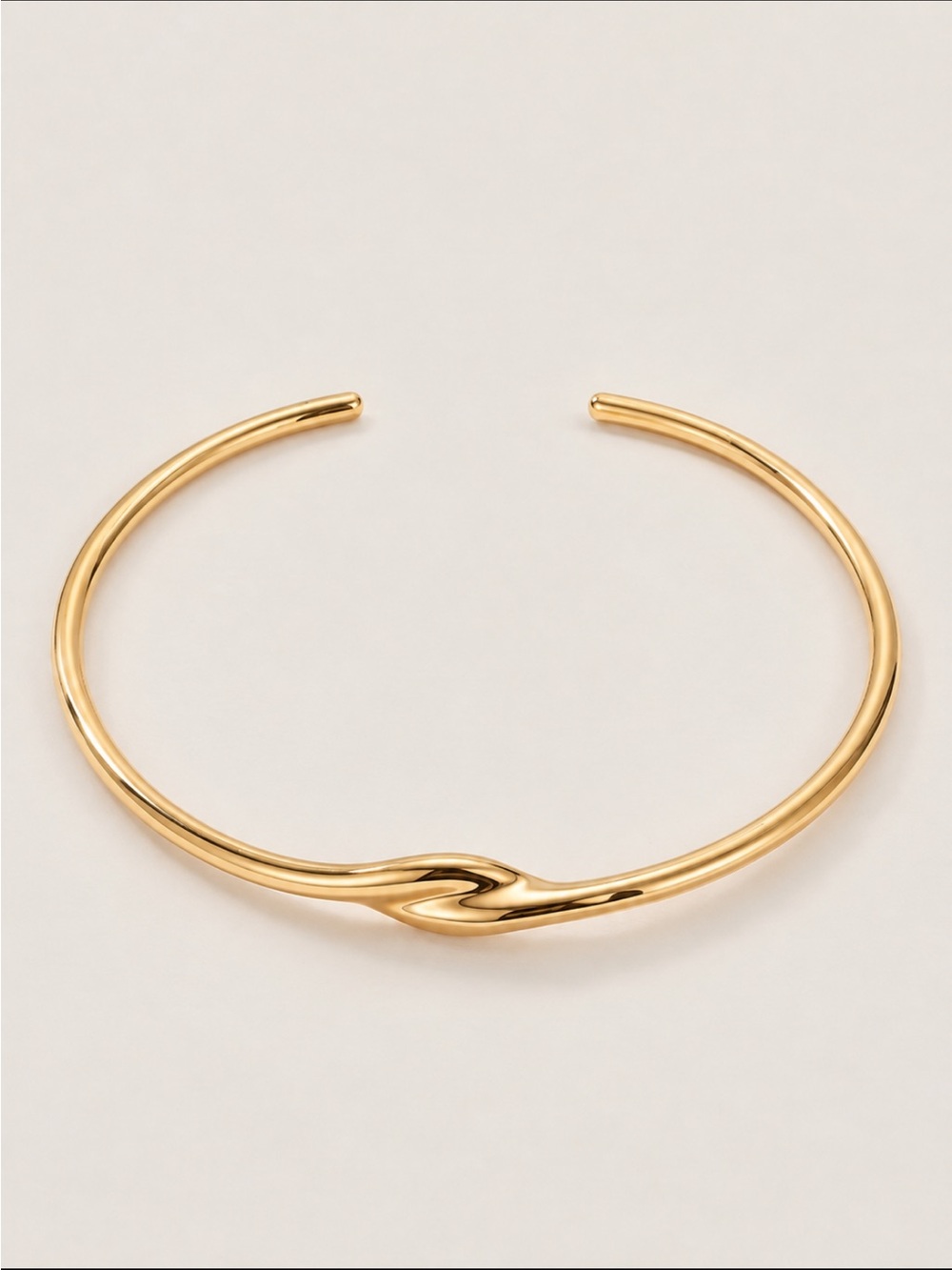 New! Gold Twist Collar Necklace NWOT